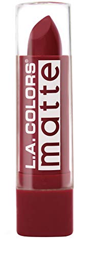 L.A. Girl Colors Matte Lip Color, Relentless Red, 1 Ounce