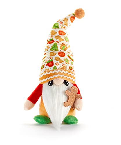 Giftcraft 474528 Gingerbread Gnome, 10 inch, Polyester, Ginger