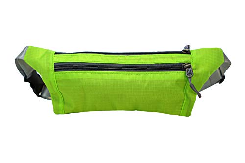 Calla NuPouch Nylon Sporty Slim Hip Pack, Fanny Pack, Travel Waist Pack, Running Belt Pack, Green