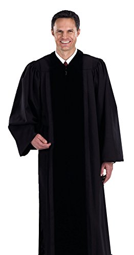 Creative Brands Black Pastor / Pulpit Robe (Medium 55)