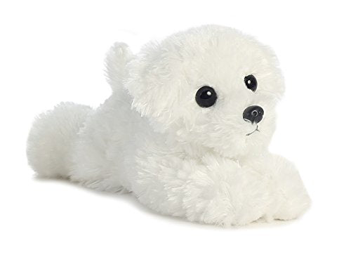Snow Ball Bicon Frise Mini Flopsie 8" by Aurora