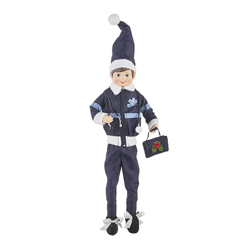 RAZ Imports 2022 Healthcare Heroes 16" EMT Posable Elf