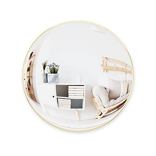 Umbra CONVEXA Mirror 23 Brass, Clear