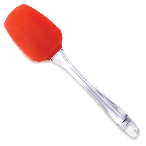 Norpro Large Silicone Mixing Spreading Stirring Spatula In Red 10.25" Long New