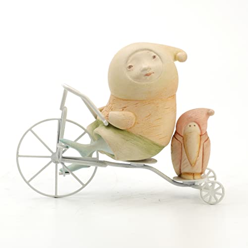 Unicorn Studio 5.88 Inch Joy is Riding with You Tricycle Figurine, Pastel Color