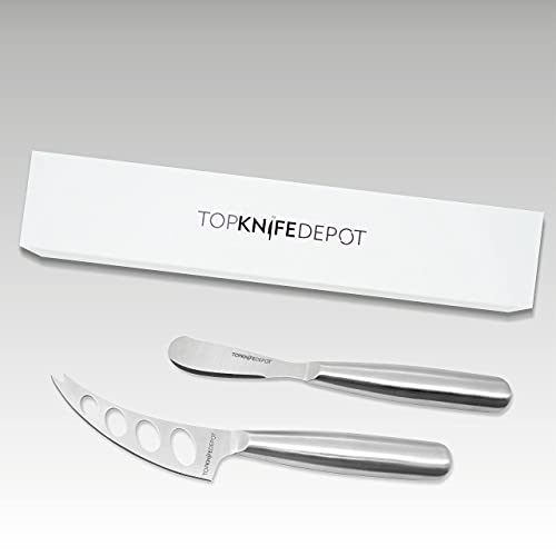 ArteNostro TopKnife 2-Pc Soft Cheese Knife Set - Magnetic Box Included