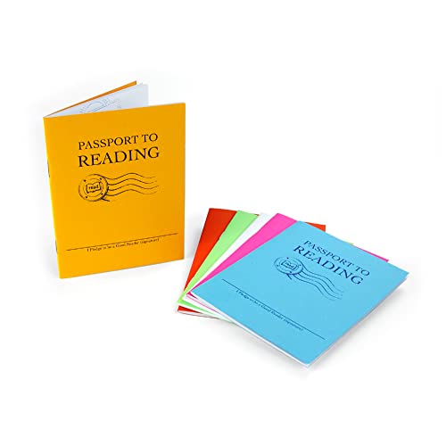 Hygloss 32512 Passport to Reading Book, 1" Height, 4.25" Width, 5.5" Length (Pack of 12)