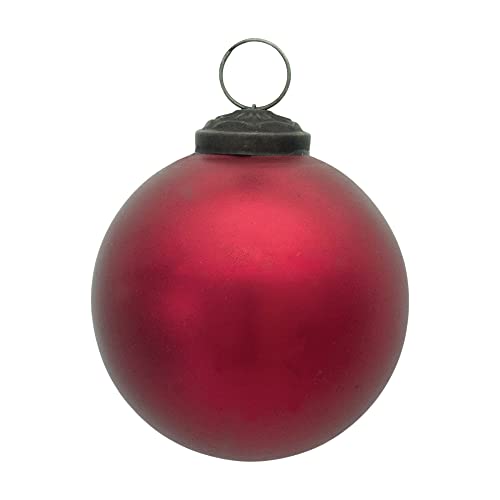 Melrose 87076 Ball Ornament, 3-inch Diameter, Glass