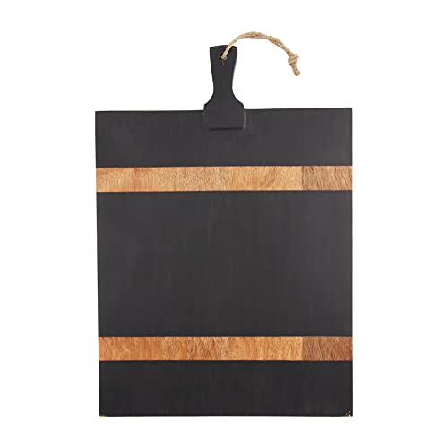 Mud Pie Wooden Square Board, 23 1/4" x 16 3/4",Black