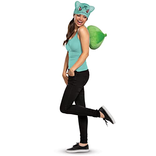 Disguise Pokemon Bulbasaur Costume Accessory Kit, Green, Adult Size