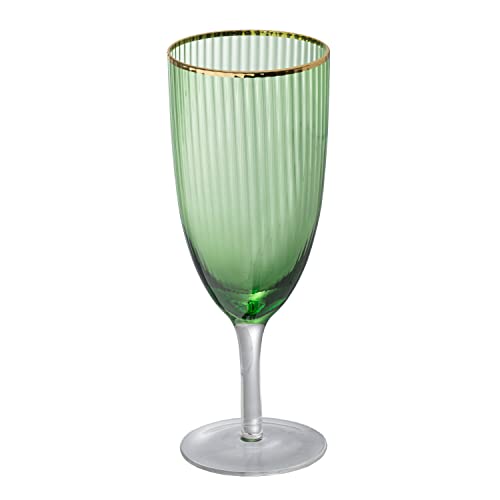 A&B Home Goblet - Green, Gold