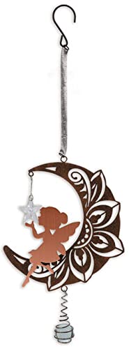 Sunset Vista Designs Moon Fairy Bouncy, 13.39-inch Height, Home Decor,Indoor Outdoor Accent, Christmas, Holiday Season