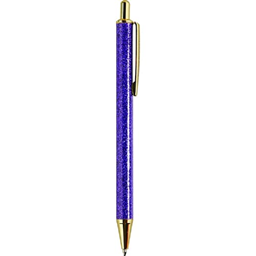 Design Design 435-09648 Glitter Barrel Designer Pen, Purple