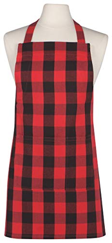 Now Designs Buffalo Check Junior Apron, Red