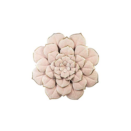 Ganz CB174121 Blush and Gold Layered Flower Wall Decor (Large)