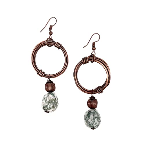 Anju Banjara Earrings - Tree Agate