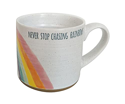 Blue Sky Clayworks Clayworks Rainbow Love 16 Oz Mug, Multi
