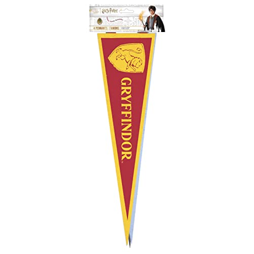 Unique Industries Unique 23591 Fabric Pennant Banners-Harry Potter Party-Pack of 4, Multicolour