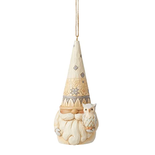 Enesco Jim Shore Heartwood Creek Woodland Gnome Ornament, Hanging Ornament, 4.5 inch-Height