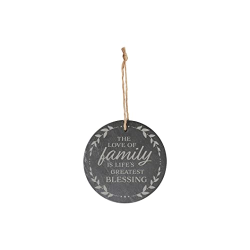 Carson Home Slate Ornament, 4-inich Diameter (Family)