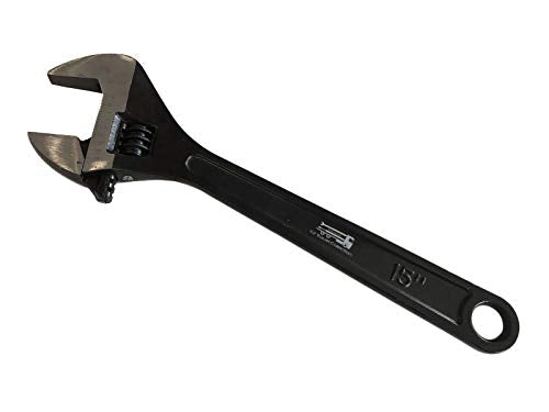 EZ Travel Distribution Adjustable Precision Wrench with Size Etching (Black) (15-Inch)