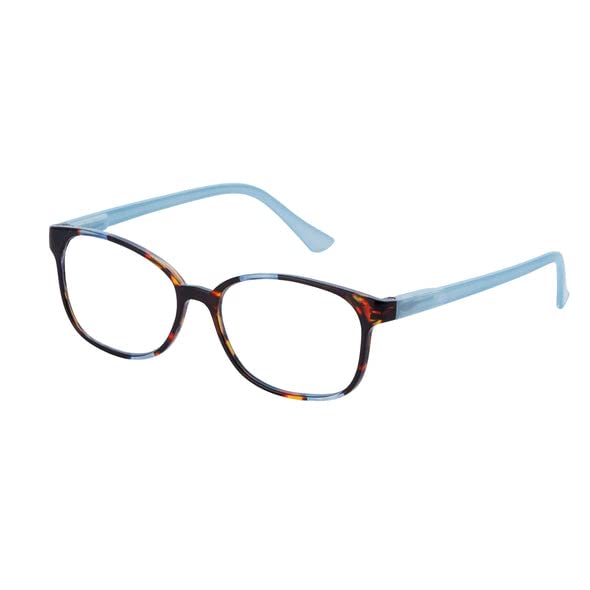 I Heart Eyewear Lira Reading Glasses, Tortoise and Light Blue, 3.5