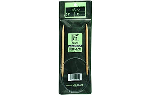 Clover Takumi Bamboo Circular Knitting Needles 24"-Size 10/6mm