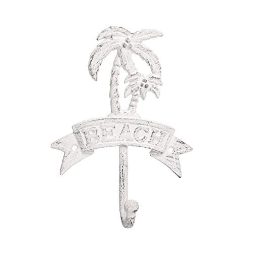 Beachcombers Beach Palm Tree Single Wall Hook Painted Metal