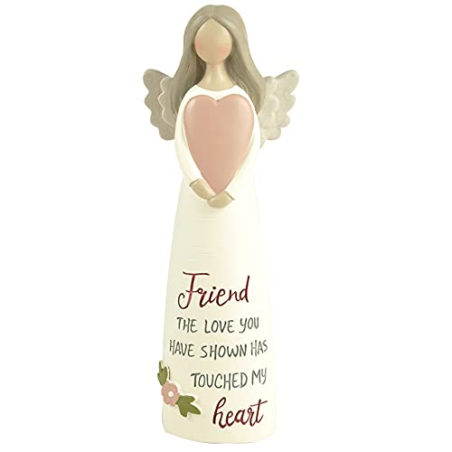 Blossom Bucket Friend Angel - Friend The Love You Have Shown Has Touched My Heart Resin 5 in.