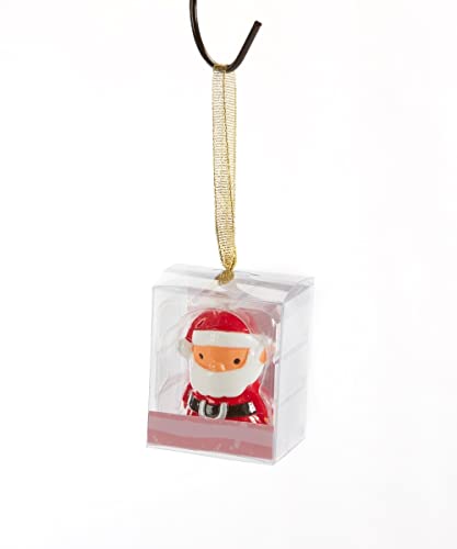 Giftcraft 683437 Christmas Santa Lip Gloss with Gift Box, 1.57-inch Height, Pure Resin