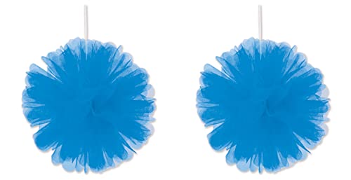 Beistle Tulle Balls, 8", Blue