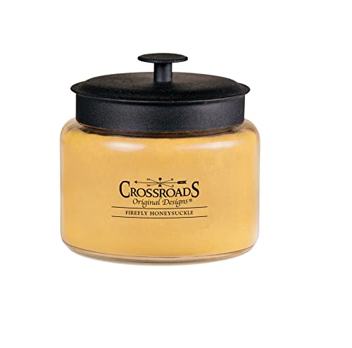 Crossroads Firefly Honeysuckle Jar Candle, 64-Ounce, Paraffin Wax