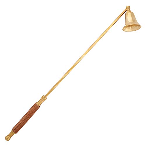 Christian Brands Sudbury Brass Candle Snuffer with Wood Handle, 14 1/2 Inch