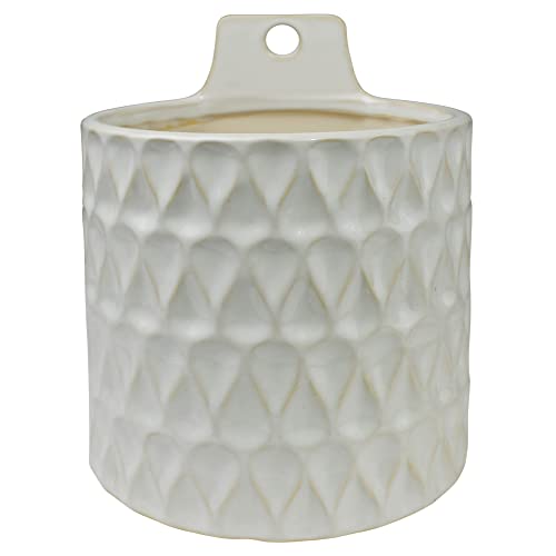 HomArt Elza Wall Large Planter, 9-inch Height, Ceramic