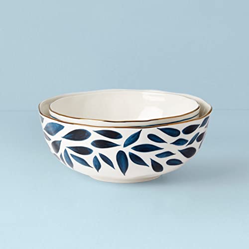 Lenox Blue Bay 2-Piece Nesting Bowl Set, 5.51