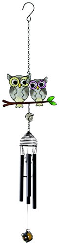 Carson Home Accents 24" Mini Owls on Branch Wireworks Chime