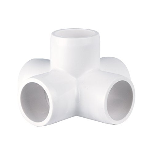 Snapclamp PVC- 5 way X -1" (Furniture Grade White)