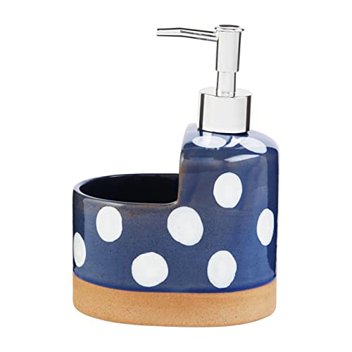 Mud Pie Dot Soap Caddy, 6.75-inch