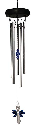 Spoontiques 10483 Blue Crystal Angel Wind Chime