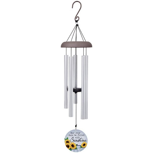Carson Home Accents Sunshine Picture Perfect Wind Chime, 30-inch Length, Aluminum