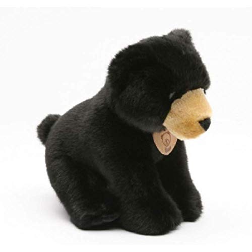 Unipak 9911BK Baby Jungle Black Bear Plush Toy, 8-inch High