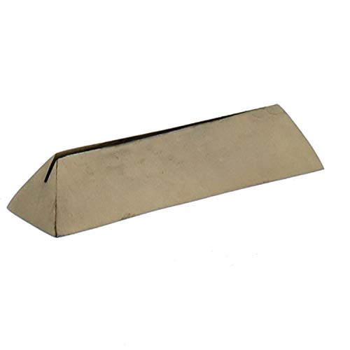HomArt Cast Iron Triangle Bar Place Card Holder (Brass)