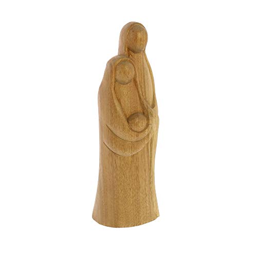 HomArt 2881-0 Carved Primitive Mary and Joseph, 8-inch Height, Wood