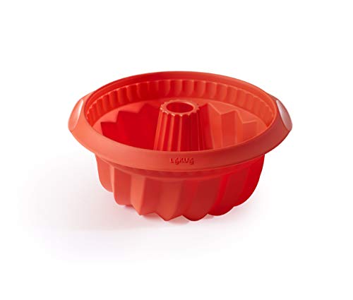 L√©ku√© Red Silicone Deep Savarin Baking Mold