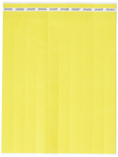 Mayflower Distributing Company Yellow 3/4" TYVEK Wristband