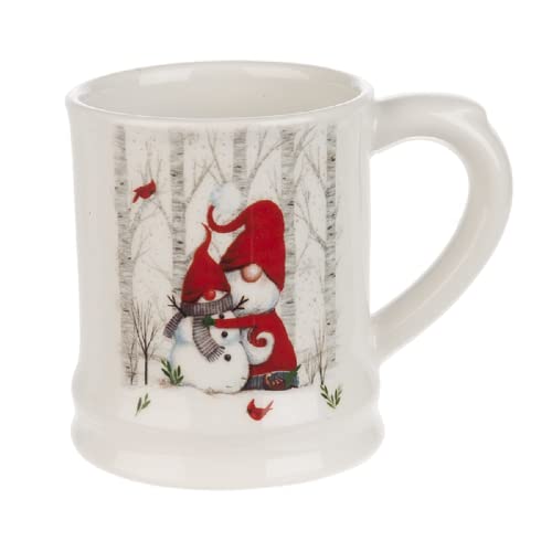 Ganz MX181405 Gnome and Snowman Mug, 4.75-inch Height, Set of 4