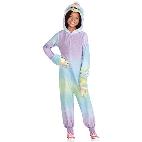 Amscan Pastel Sloth Onesie for Girls | Medium (8-10) | 1 Pc.