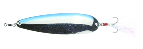 Nichols Lures 4FS3-34 4" Lake Fork Flutter Spoon Blue Shad, 3/4 oz