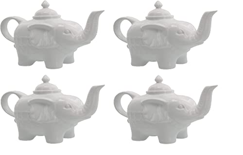 BIA Cordon Bleu 28-Ounce Elephant Teapot, White