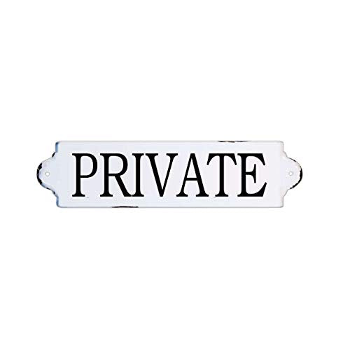 VIP Private Enameled Metal Door Sign 10 Inches Wall Plaque